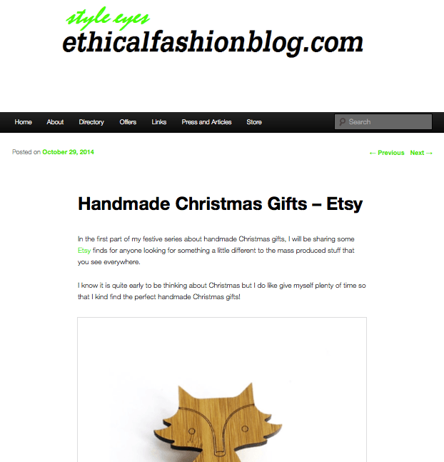 Ethical Fashion Blog