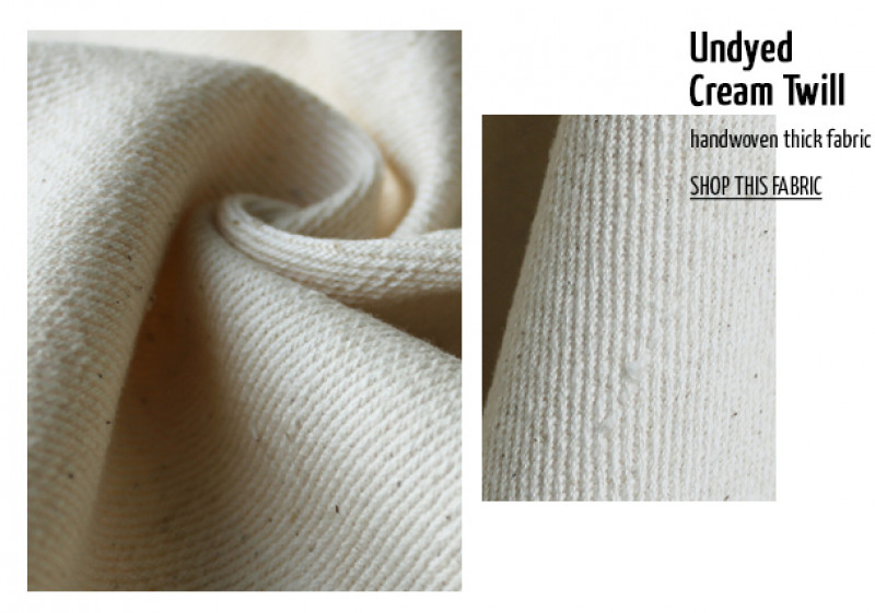 Offset Warehouse Ethical Fabric Undyed Cream Twill