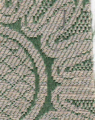 Example of Lampassette Weave on Jacquard Loom
